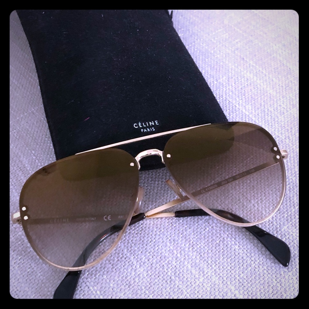 Celine Sunglasses - Gradient Lens Aviators